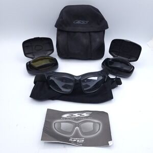ESS V12 Advancer Ballistic Tactical Goggles Eye Protection Lens Pod and Case